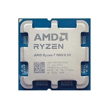 AMD Original R7 9800X3D 7800X3D 7900X3D 7950X3D Gaming CPU with 8 Core 16 Thread 4.7 GHz Socket AM5 120W Computer Cpu Processor