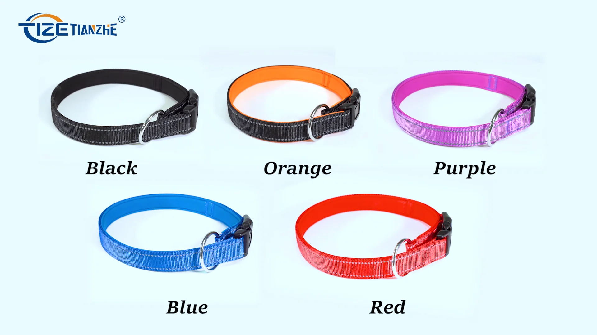 Pet Supplies Dog Collar Personalized Nylon Adjusting Neoprene Padded