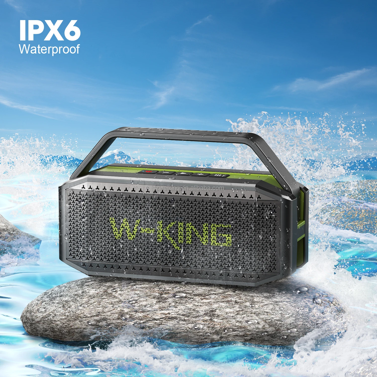 高品質 D9-1 W-KING パワフル Bluetooth スピーカー サブウーファー 重