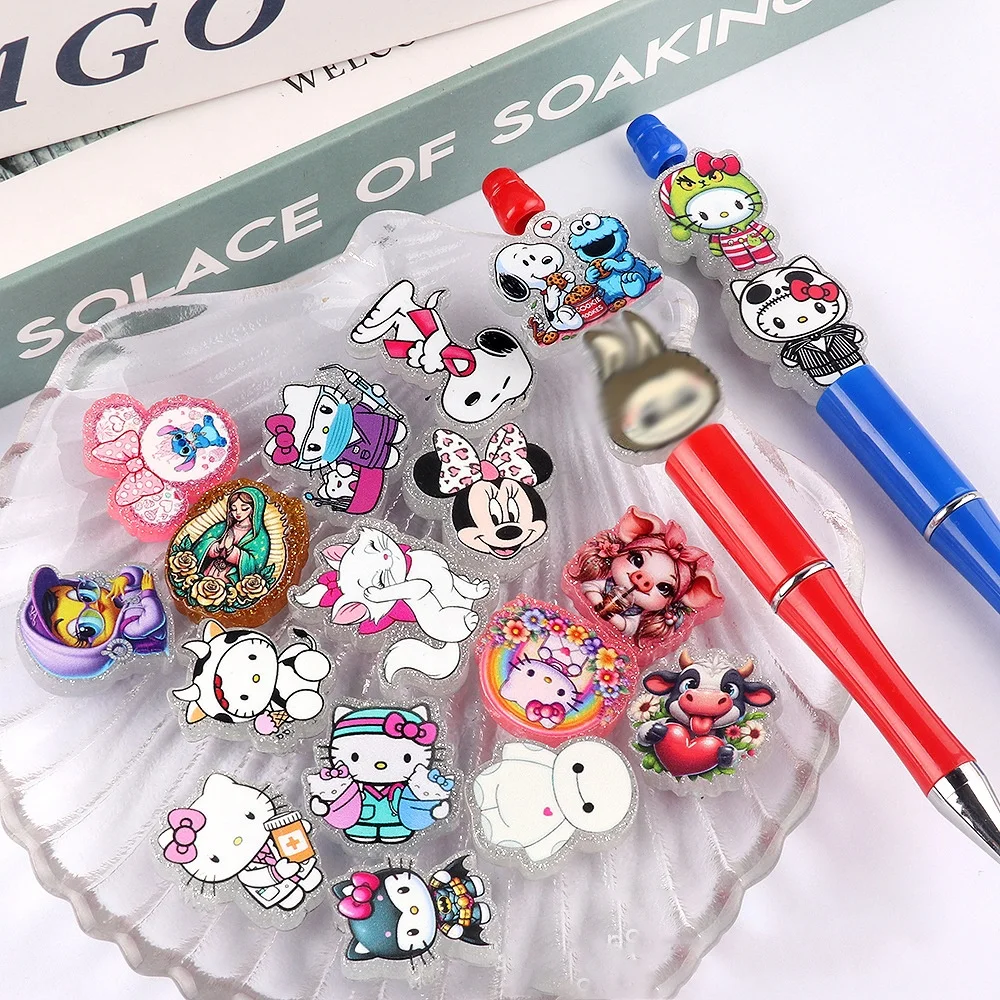 New Double-sided Acrylic Beads,Cartoon Diy Acrylic Pen Beads,Phone Chain,Keychain,Bracelet Jewelry Accessories - Buy Product on Alibaba.com