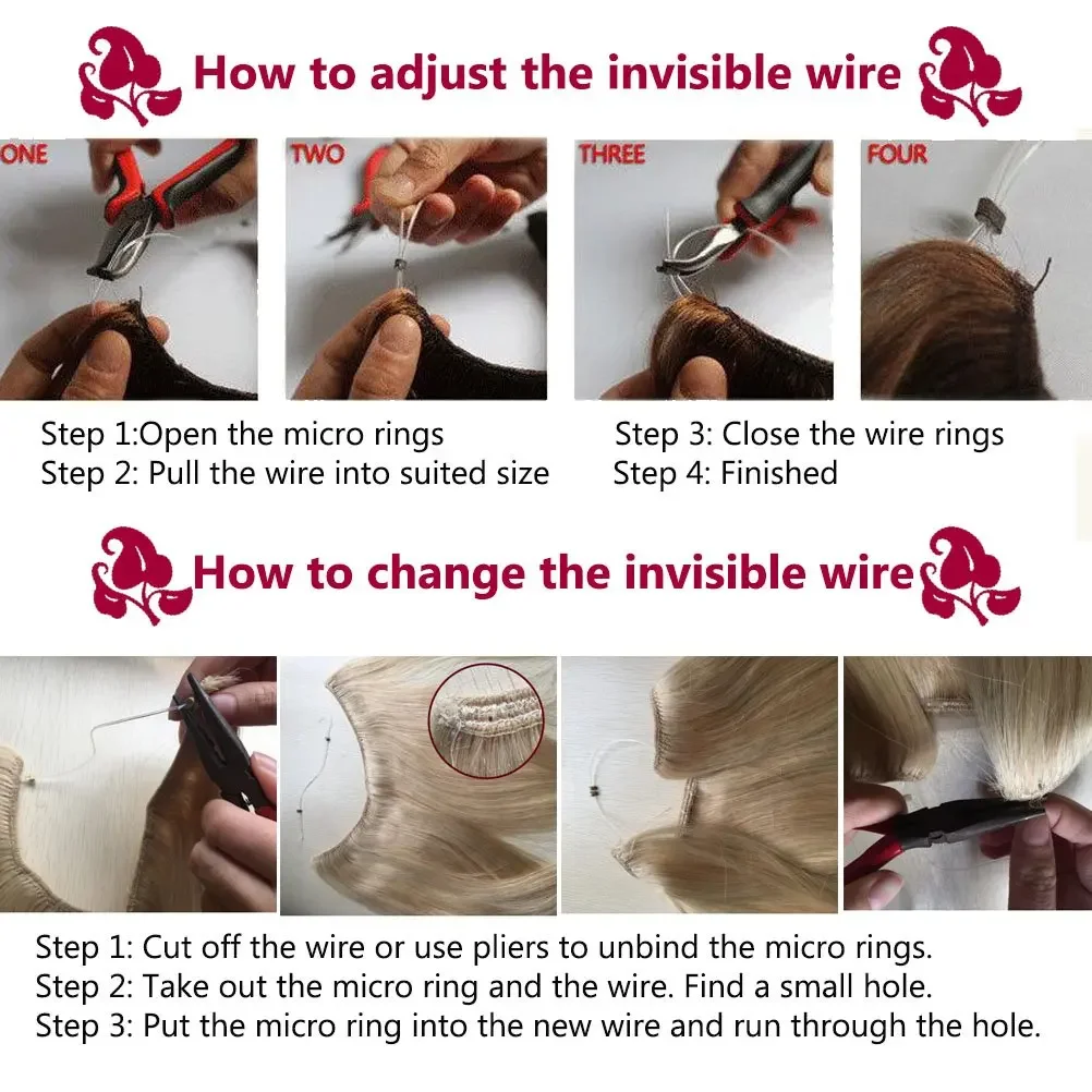 Unsichtbare, versteckte Drahtklammer, glatte Haarverlängerung aus Echthaar mit Fischlinie, Dunkelbraun Nr. 2, 120 g, dicke Haarverlängerung_voghion.com