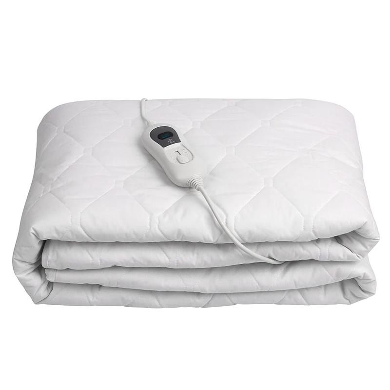 Competitive  Home Heater Fast Heating Electric Underblanket  Super Polar Fleece Heated Blanket with Elastic Cord