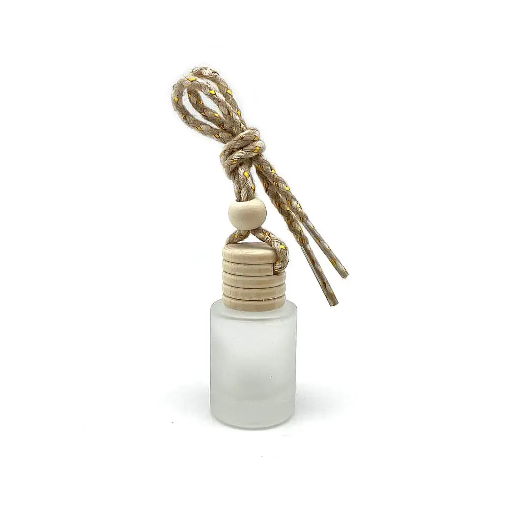 Wholesale 5ml 8ml 10ml Diffuser Frosted Car Perfume Bottle with Wooden Cap