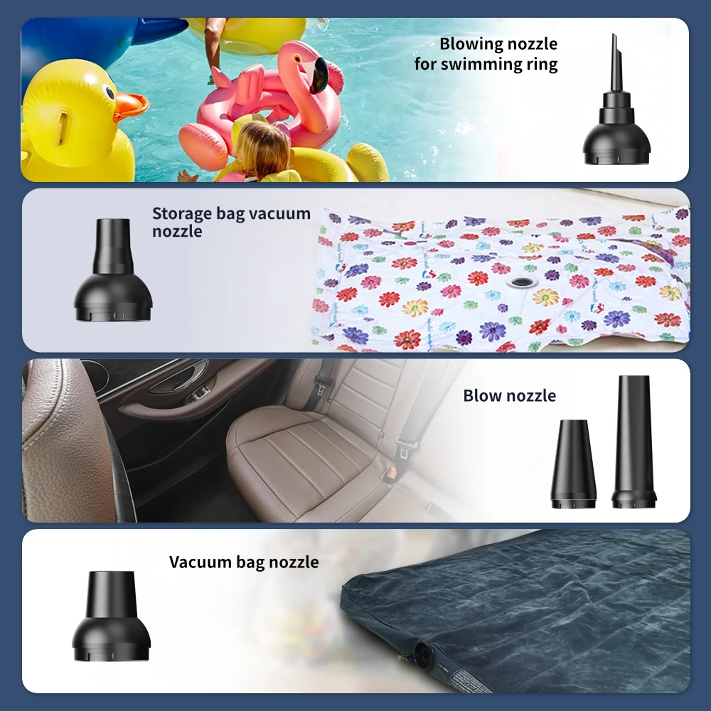 130000rpm Mini Turbo Fan 8000mAh 4 Gears Electric Cordless Compressed air duster Blower Portable Handheld air duster for Office