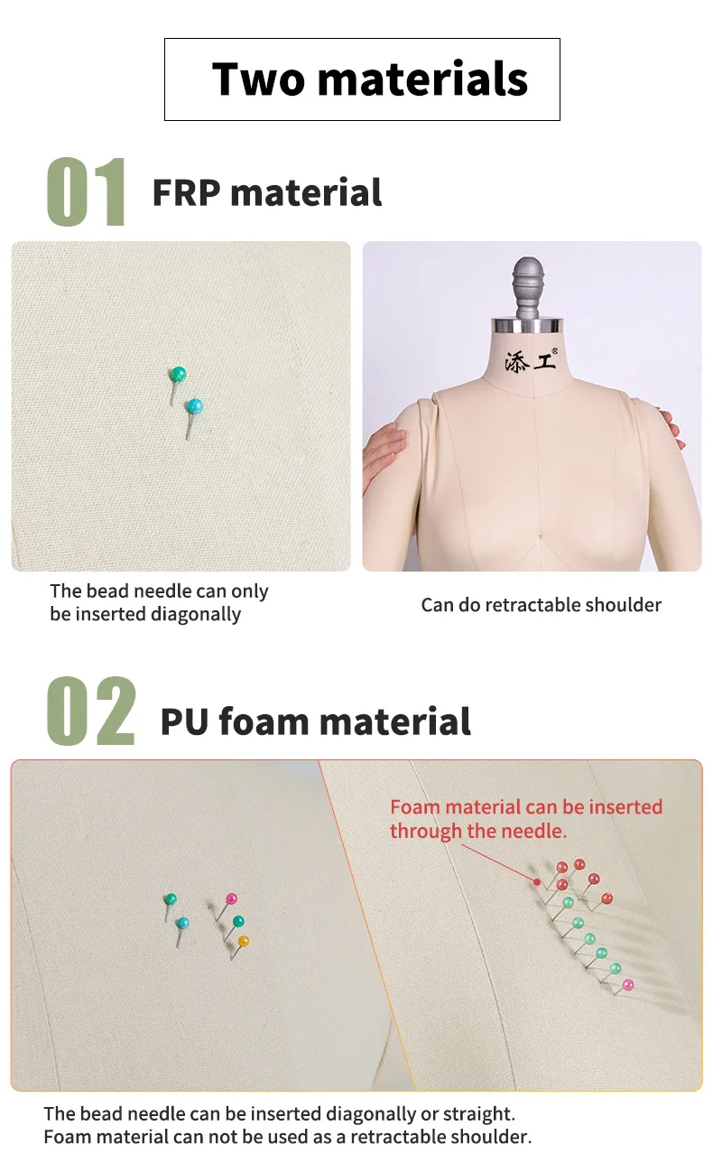 Dummy Fiberglass Lady Mannequin Manufacturer Half Body  Torso Adjustable Dress Form Mannequin Female Body