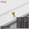 6235-Manopola in ottone spazzolato
