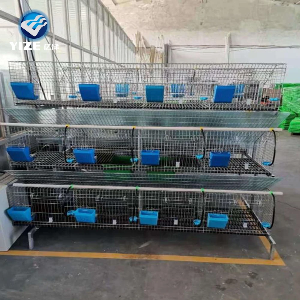 Hot Sell Cheap Rabbit Cages With Plastic Trays /two Story Rabbit Cages