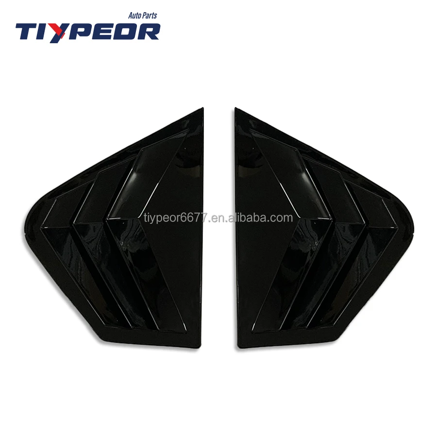 product tiypeor glossy black quarter window louver shutter side vent  for kia k5 optima 2011   2015-3