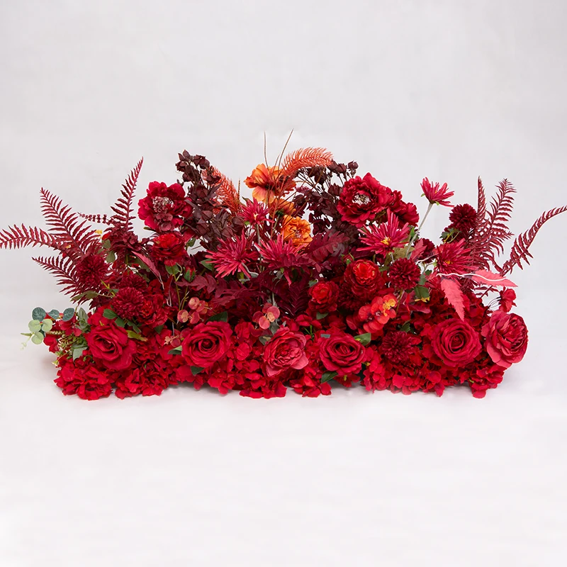 Cftr024 Artificial Silk Rose Flower Runner Table Centerpieces Flowers