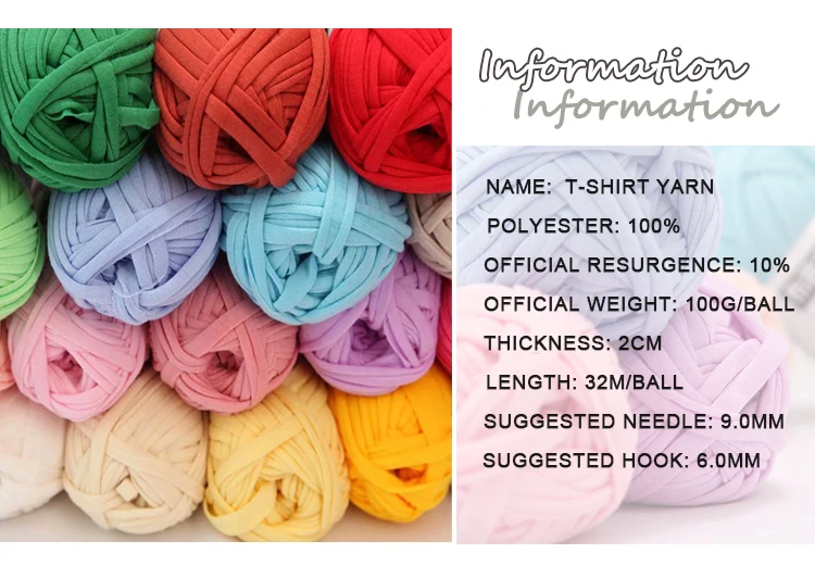 Soft And Colorful 100g 400g Roll 2cm 3cm Width 100 Polyester Tshirt