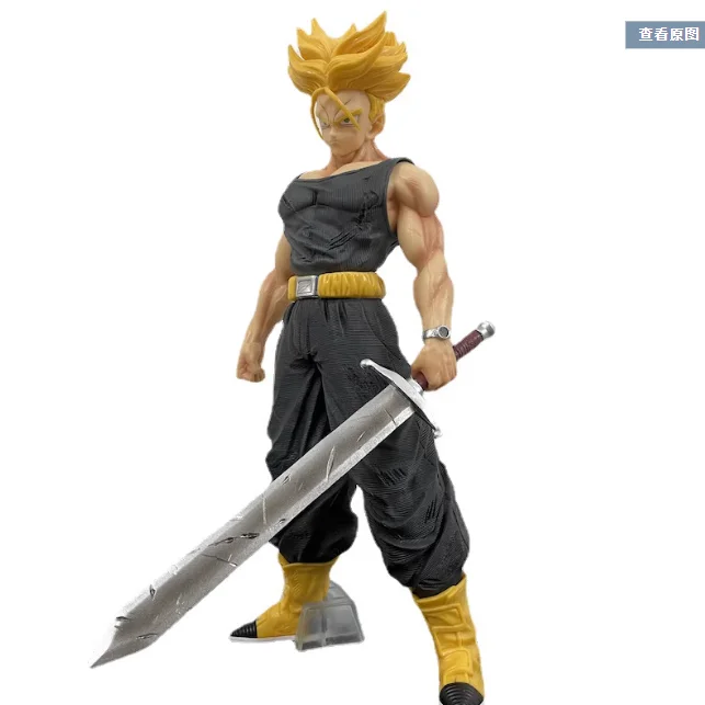 44cm Dragon Z Ball Trunks Action Figure Goku Statue Pvc Action Figure Japanese Anime Figurine Gk