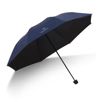 Custom 8-Bone 3-Folding Automatic Sun Umbrellas Luxury Traditional Design UV Logo Fabric Pongee Beach Garden Use Manufacturer
