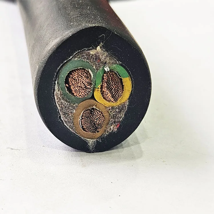 EPR Insulation Rubber Cable Pure Copper YC/YZ Rubber Sleeve H07rn-F H05rn-f H05RR-F 3X1.5 3X2.5 3X3.5mm2 Rubber Sheathed Wire