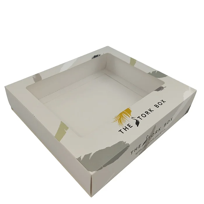 SENCAI New Design Custom Printed Baby Blanket Packaging Gift Paper Boxes with PVC Window