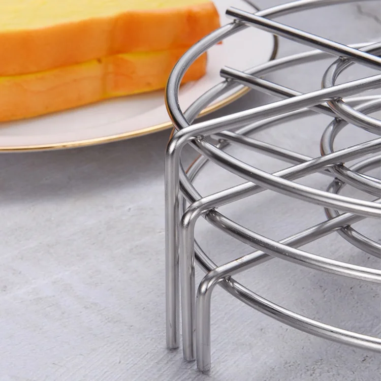 Домашний кухонный инструмент для выпечки подставка охлаждения торта жарки на пару 304 круглая из нержавеющей