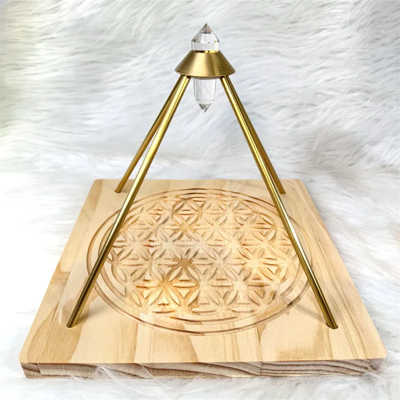 New Arrival Natural Crystal Healing Stone Reiki DIY Clear Quartz Point Pyramid Energy Array for Meditation