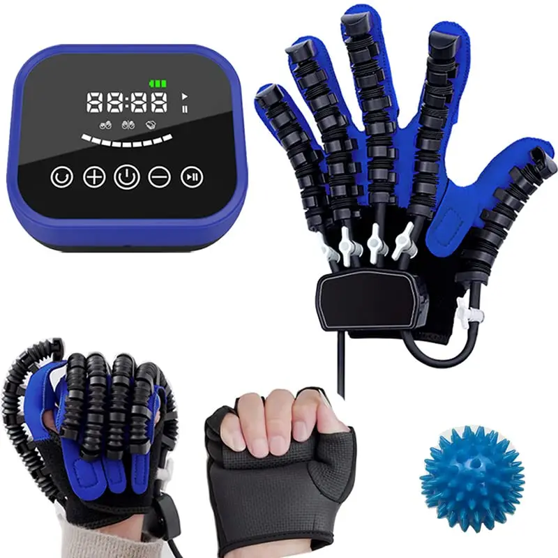 *FREE SHIPPING* Hand function finger elderly stroke rehabilitation robot gloves equipment hand exercise rehabilitation gloves