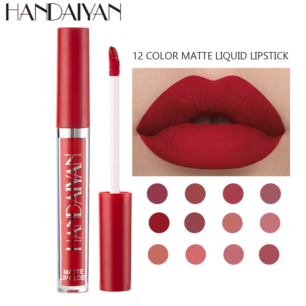 Handaiyan Liquid Matte Lip Gloss Waterproof| Alibaba.com