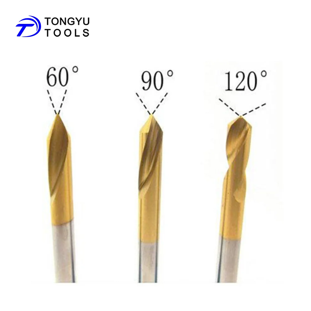 HSS Solid Carbide HM NC Centering Spot Drill Bit for Centre Spot Drilling