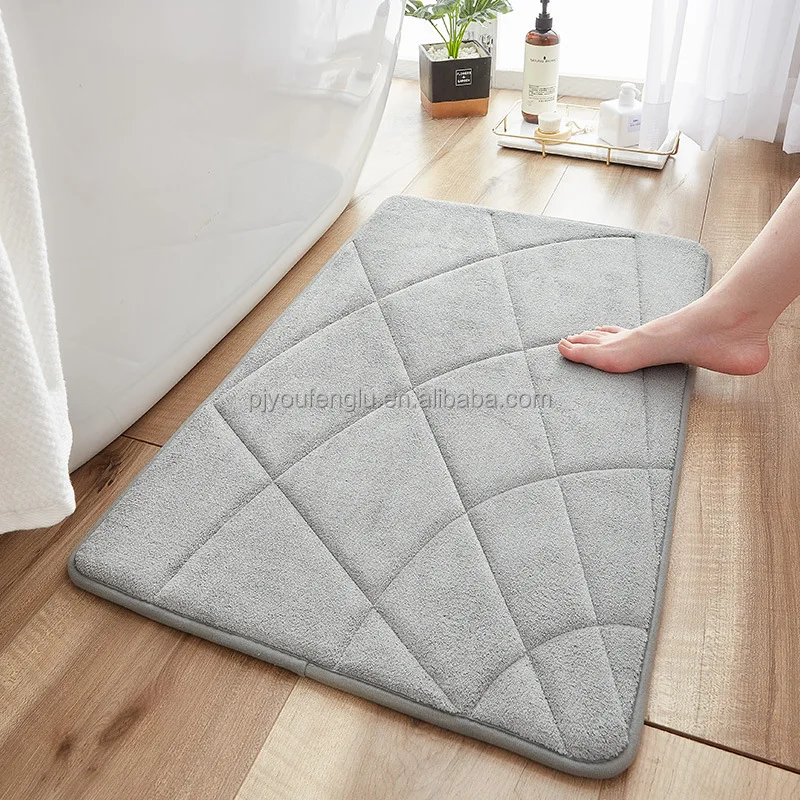  High Quality Factory Wholesale Best Selling Custom Coral Velvet Anti Slip Environmental Protection Bath Pad Shower Tub Mat