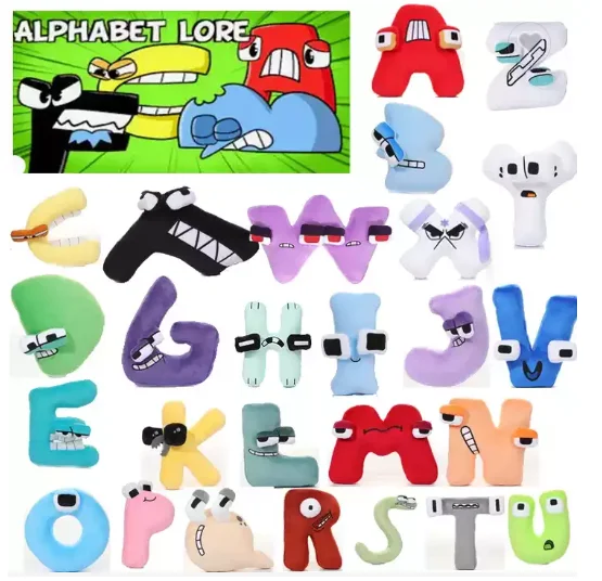 Brinquedo De Pelúcia Alphabet Lore Abc English Para Crianças