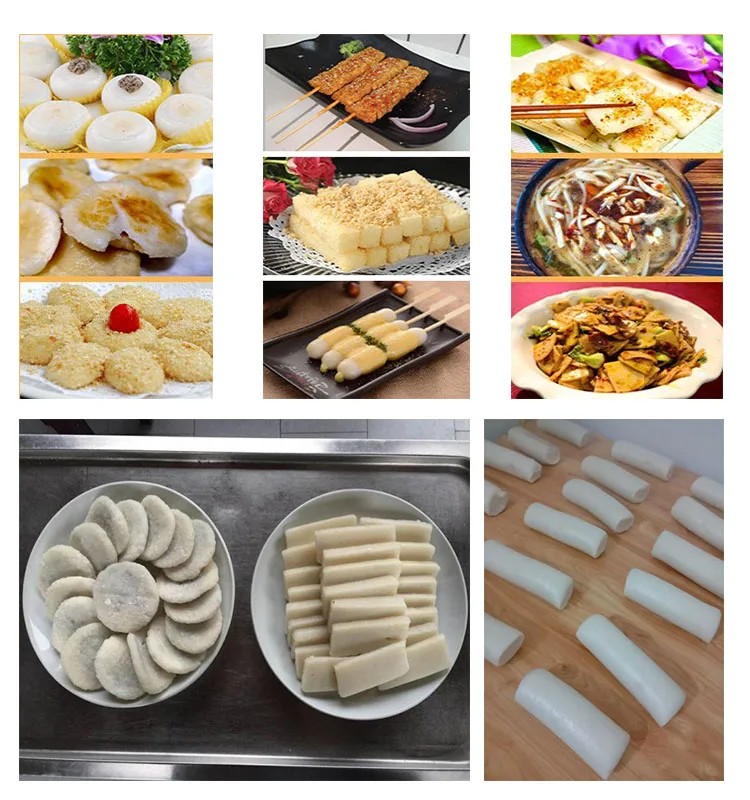 Glutinous Rice Flour Baked Nian Gao Baked Pandan Rice Cake (Nian