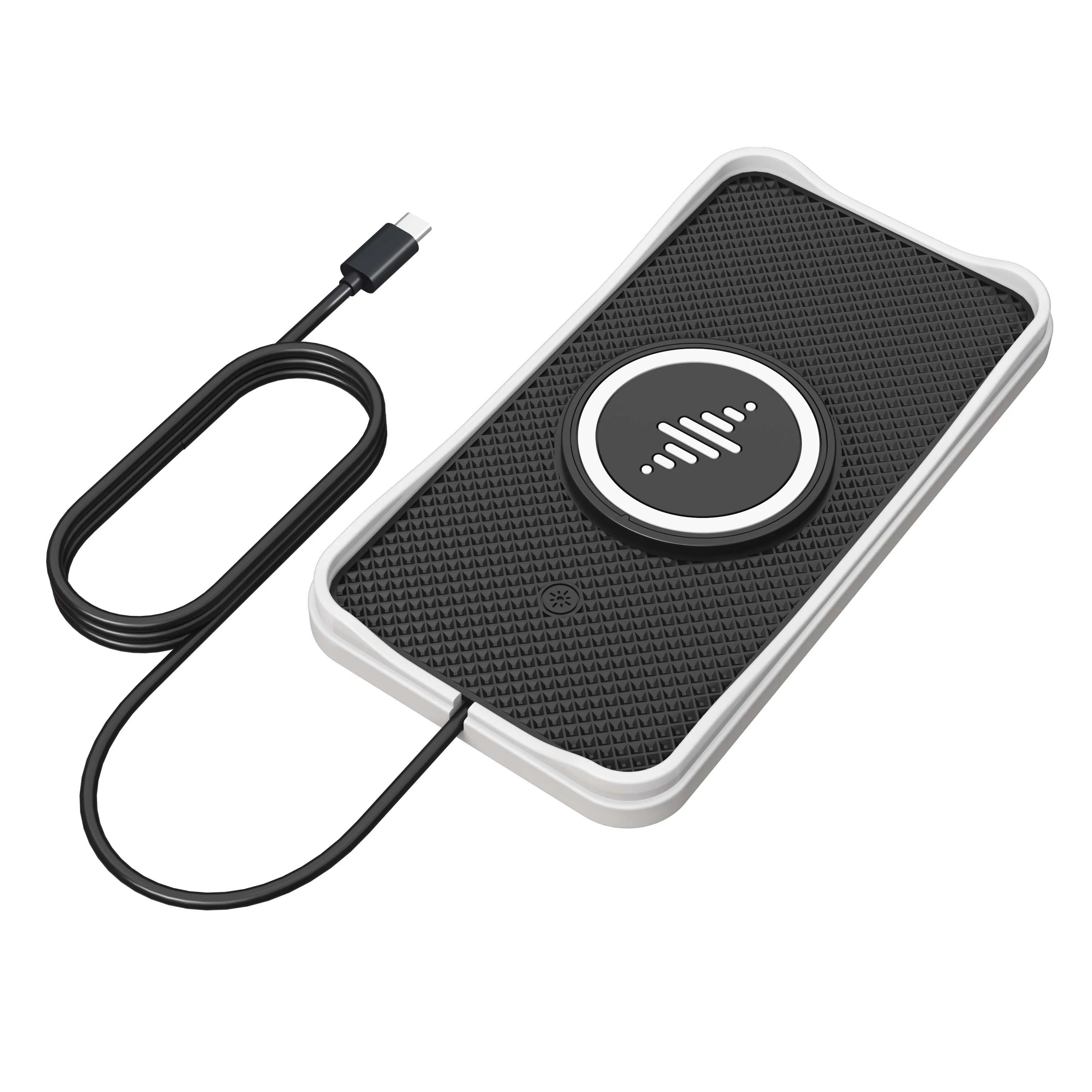 2023 New Qi Wireless Car Quick Charging Pad 15w Silicone Wireless Quick