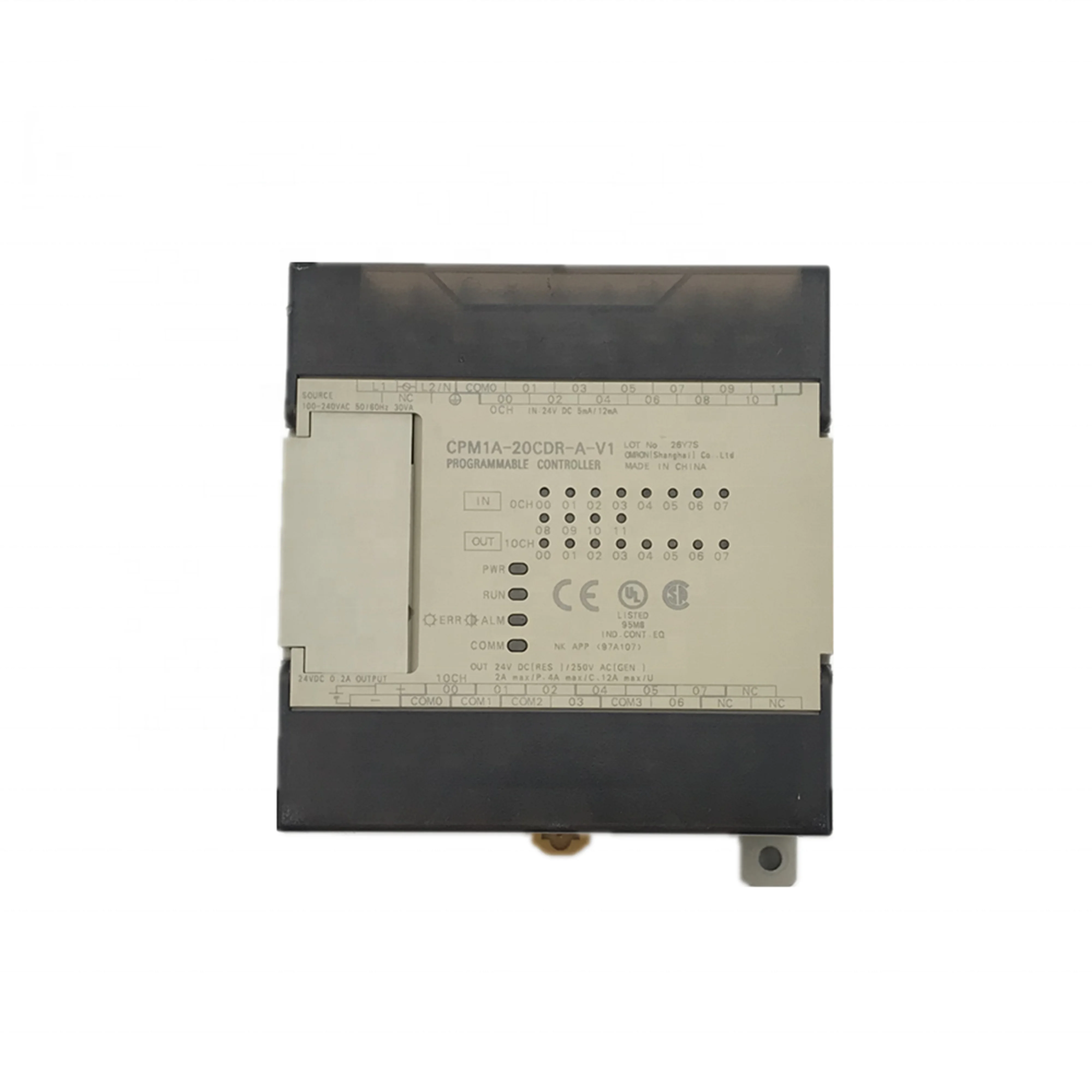 Il nuovo PLC compatto Omron CPM1A-20CDR-A-V1 originale è dotato di ingressi/uscite integrati, prestazioni affidabili e programmazione semplice. Offre un controllo logico stabile, perfettamente adatto a macchinari di piccole dimensioni, dispositivi per il confezionamento e sistemi miniaturizzati di automazione industriale.