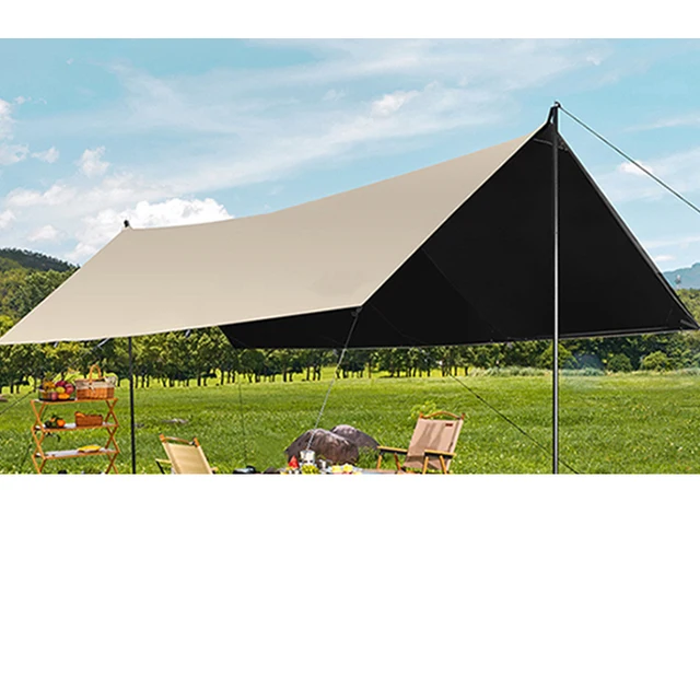 Marquee TentLarge Wind Resistant Beach Canopy Outdoor Sun Protection Shelter Camp Marquee Tent Tarp Beach Sunshade Stretch Tent