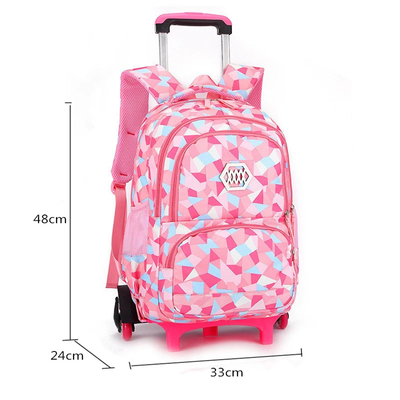 Custom Printed Trolley Schoolbag Primary Child Orthopedic School