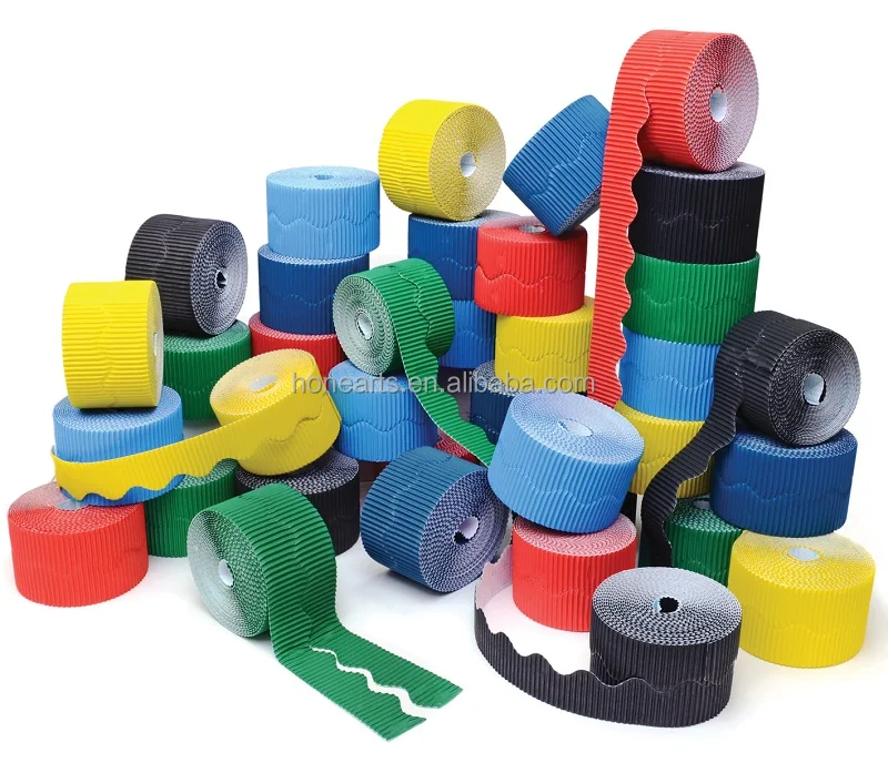 Classroom Decorative Paper Border Corrugated Border Rolls Bulletin