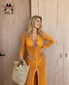 MLY Custom Wholesale Bathing Suits Women Swimwear Swim Dress Beach Cover up Swimsuit