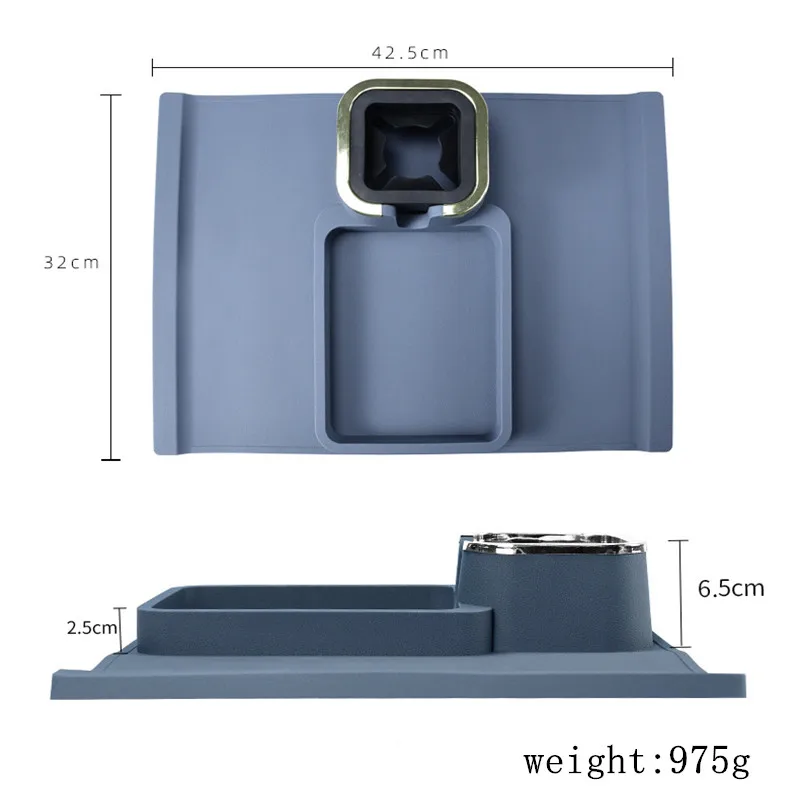 Silicone Coaster Storage Rack Couch Storage Box Anti-spill Sofa Armrest Holder Cup Mobile Drink Mat Sofa Storage Stand