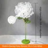 Modelo A Flor Mecánica, Blanca, 90cm