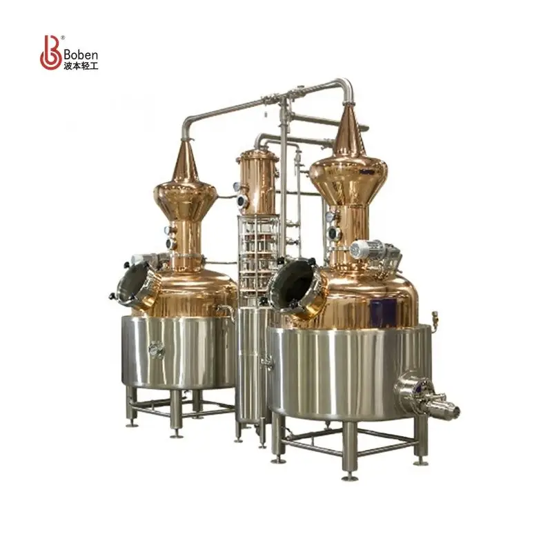 Multi Function Alcohol Distill White Distilled Vinegar Beverage & Wine Processing Machinery Steam Distiller for Essential Oils