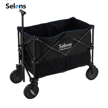 Selens SLC-80 Folding Wagon Camping Cart Portable Beach Trolley Tool Cart For Photographic Equipment Storage Outdoor Shooting