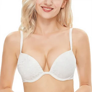 Wingslove Women's Push-Up Bra-Plunge V Underwire Multi-Position Everyday Bra-2 Plus Cup Sizes