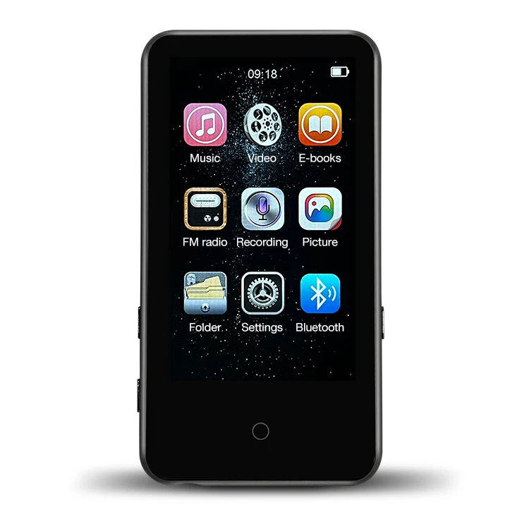 Mp3 Player With Bt 5.0,3.0 Inch Tft Screen Hifi Sound Music Player