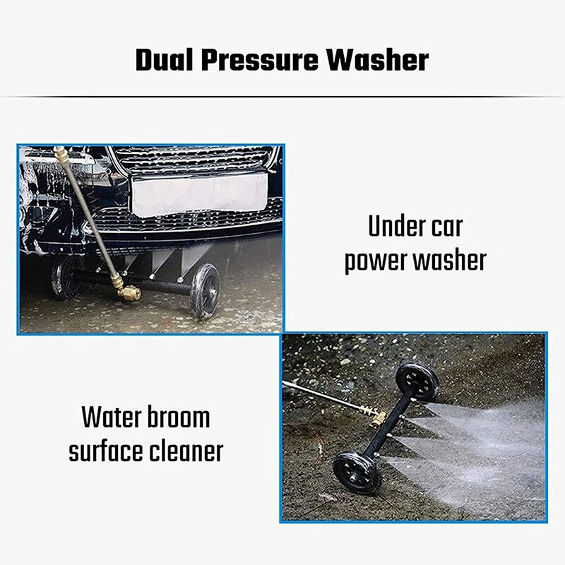 READY to SHIP!! Dual Function Undercarriage Pressure Washer Car Wash Water Broom Undercarriage Cleaner
