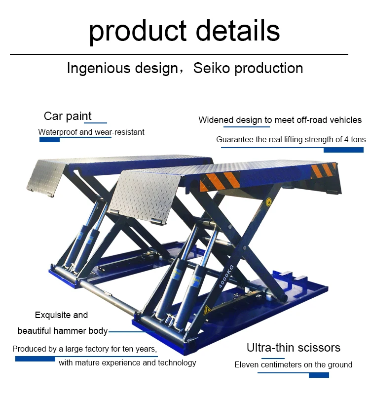 Hot Sale Ce Certificate Underground Scissor Hydraulic Lifters Scissor