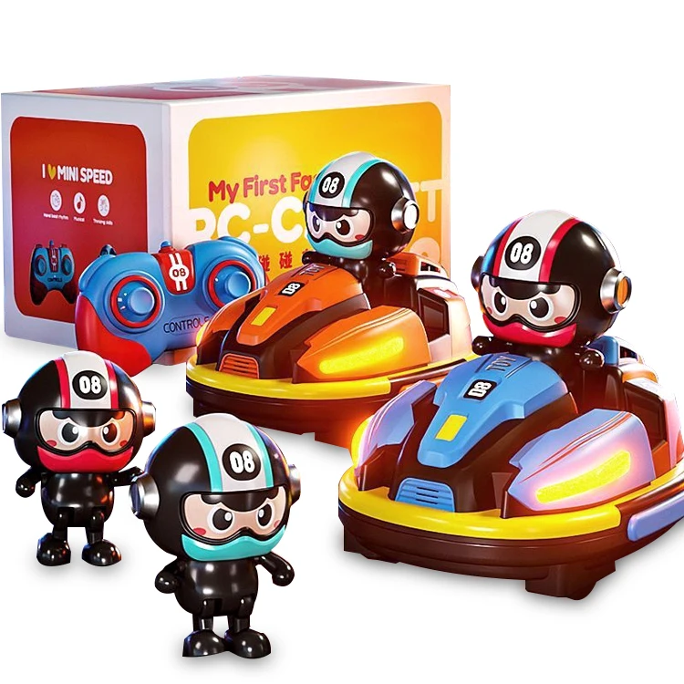 Remote Control Car for Two Toddler RC Bumper Car Stunt RC Battle Cars with Bounce Driver