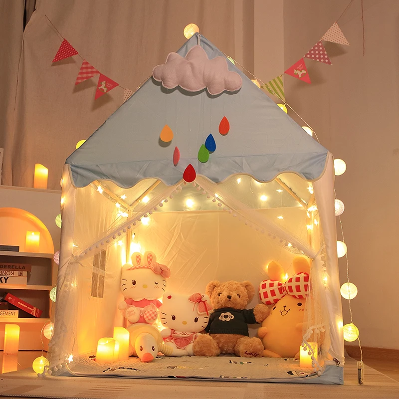 Guarantee of Arrival Games Castle Tents Fairy Princess House Pink Blue Baby Mini Tent
