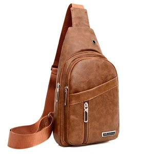 Hot Selling Chest Bag Pu Unisex New Outdoor Shoulder Bag Sport Travel Waterproof High Quality Crossbody Waist Bag Business