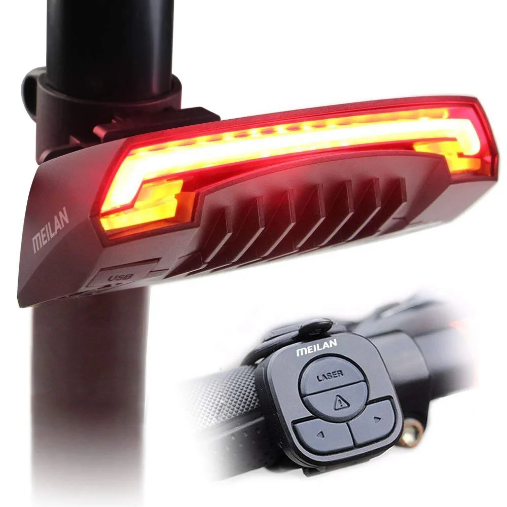 Meilan X5 Bike Taillight with Turn Signals Brake Light Wireless Remote  Control Bicycle Rear Light Safety Warning Cycling Light