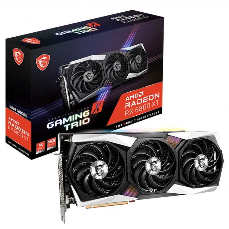 MSI AMD Radeon RX 6800 XT GAMING X TRIO 16GB GDDR6