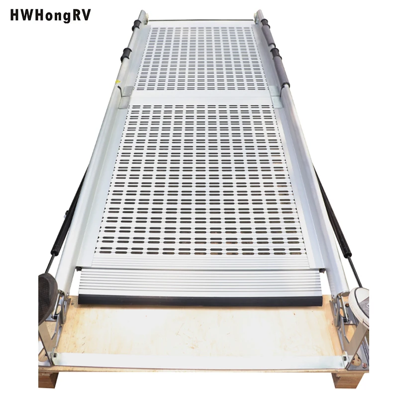Hwhongrv Manual Vehicle Handicap Wheelchair Ramp For Van Is Made Of The