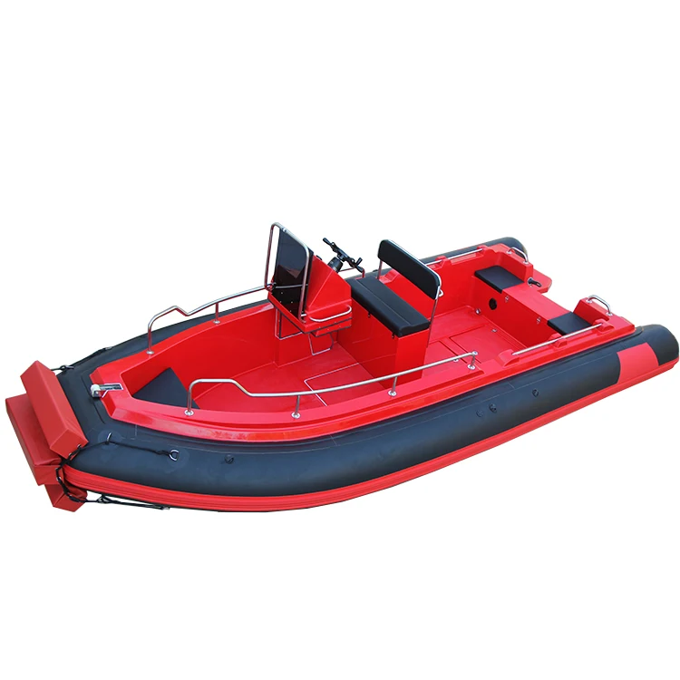 RIB-520 17-Foot Hypalon Inflatable Yacht Boat 10 person Rib Boat with outboard engine