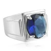 Steel-colored sapphire (US grade)
