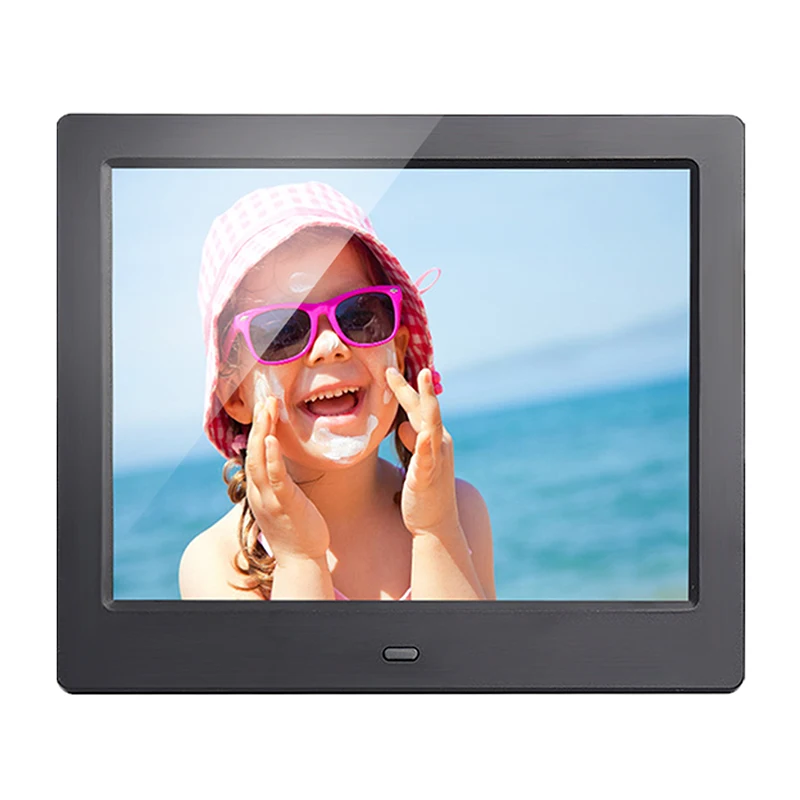 8 inch new design high resolution play picture video loop playback digital photo frame digitsl picture frame