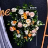 Red/orange/blue hanging flowers